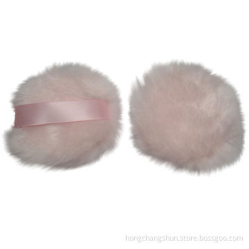 Acrylic boa puff, various quality with stain ribbon or handle, for compact and loose powder